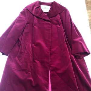 1960s felt dressy coat